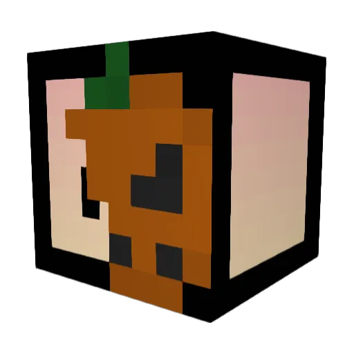 Auroradevv Minecraft avatar head, 3D render
