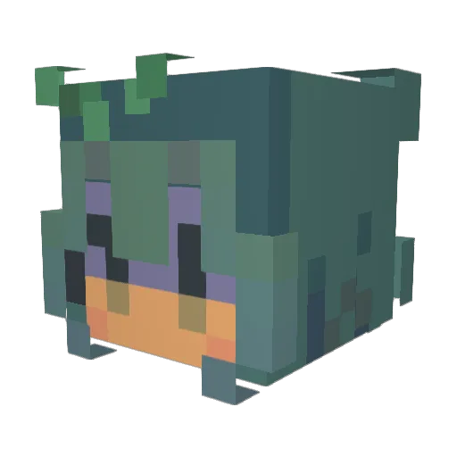 Auroraxds Minecraft avatar head, 3D render