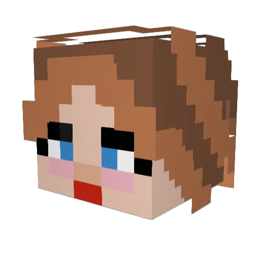 AurorisTJ Minecraft avatar head, 3D render