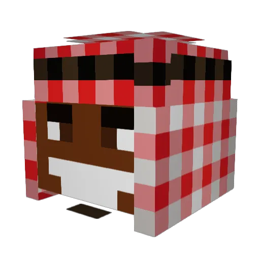 AuroroTHB Minecraft avatar head, 3D render