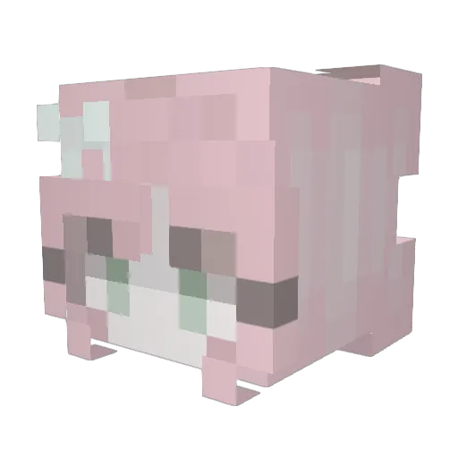 Auroxs Minecraft avatar head, 3D render