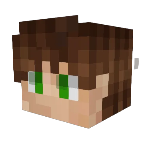 Aursene Minecraft avatar head, 3D render