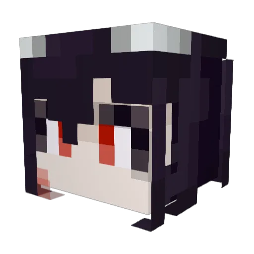 Aurumlux Minecraft avatar head, 3D render