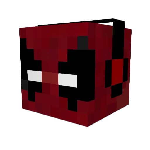 Aus_Goose Minecraft avatar head, 3D render