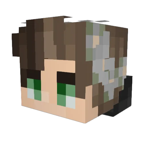 AuschwitzVictim Minecraft avatar head, 3D render
