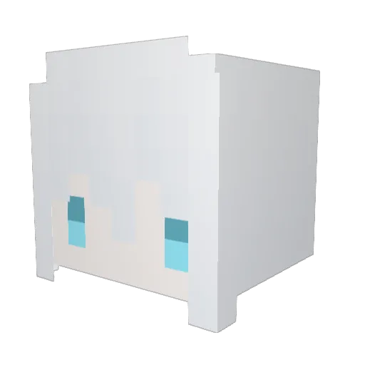 Ausew Minecraft avatar head, 3D render