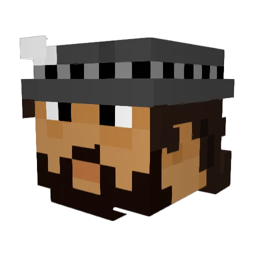 AusitnOnMC Minecraft avatar head, 3D render