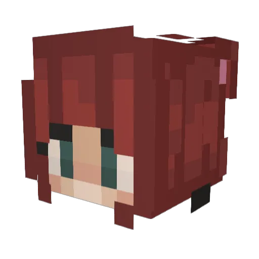 Ausk_Holmesy Minecraft avatar head, 3D render