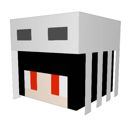 Auslaga Minecraft avatar head, 3D render