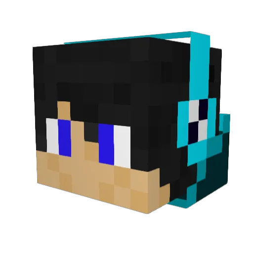 AusomeGamer79 Minecraft avatar head, 3D render