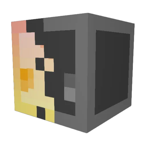 AuspiciousPrawn Minecraft avatar head, 3D render