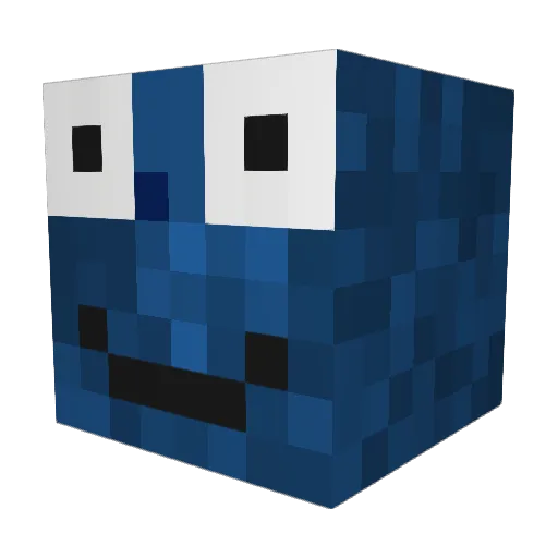 Ausse_Ausse Minecraft avatar head, 3D render