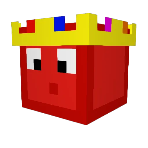 AussiPop Minecraft avatar head, 3D render