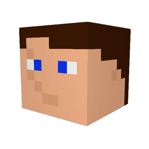 Aussie3201 Minecraft avatar head, 3D render