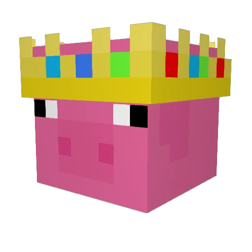 Aussie410 Minecraft avatar head, 3D render