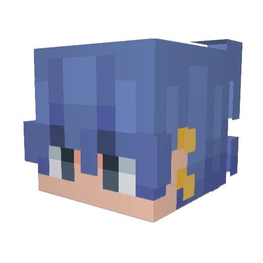 AussieByNature Minecraft avatar head, 3D render