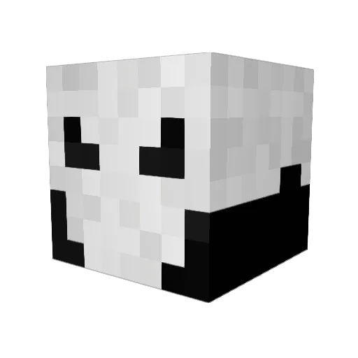 AussieDauz Minecraft avatar head, 3D render