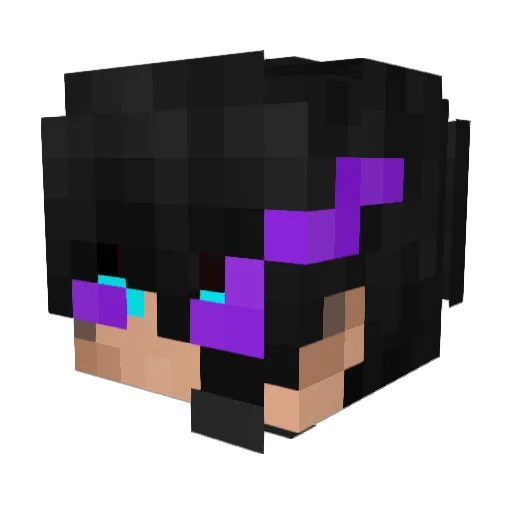 Aust1nSmil3 Minecraft avatar head, 3D render
