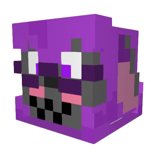 AustFGC Minecraft avatar head, 3D render