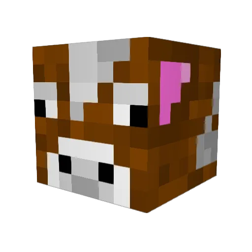 Austbo Minecraft avatar head, 3D render