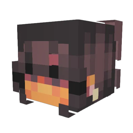 AusterKlee4024 Minecraft avatar head, 3D render