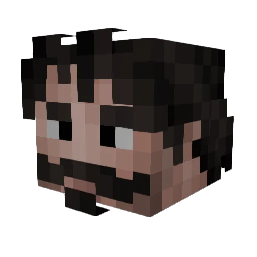 Austex03 Minecraft avatar head, 3D render