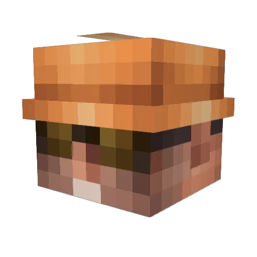 Austin137 Minecraft avatar head, 3D render