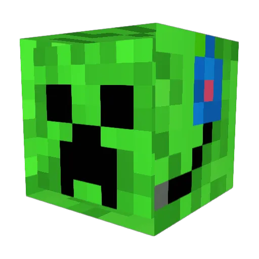 Austin19199 Minecraft avatar head, 3D render