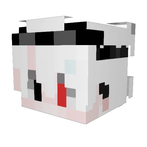 AustinBot Minecraft avatar head, 3D render