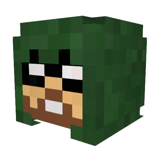 AustinCXV Minecraft avatar head, 3D render