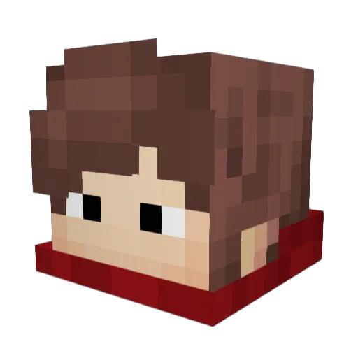 AustinG97 Minecraft avatar head, 3D render