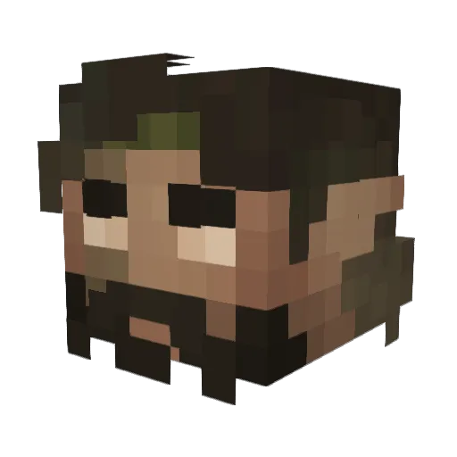 AustinGameZz Minecraft avatar head, 3D render