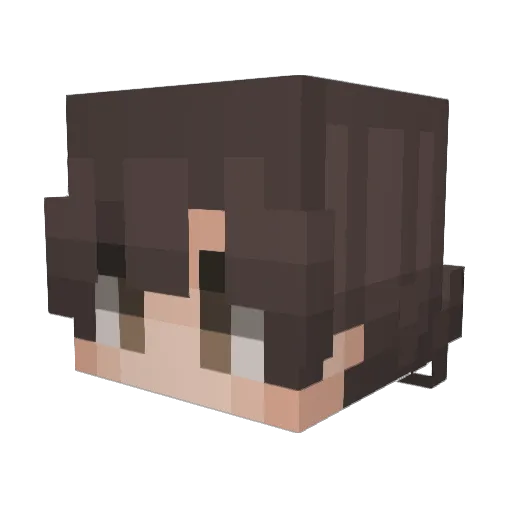 AustinKemerer Minecraft avatar head, 3D render