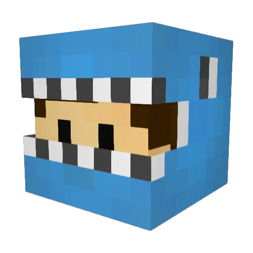 AustinPlayz Minecraft avatar head, 3D render