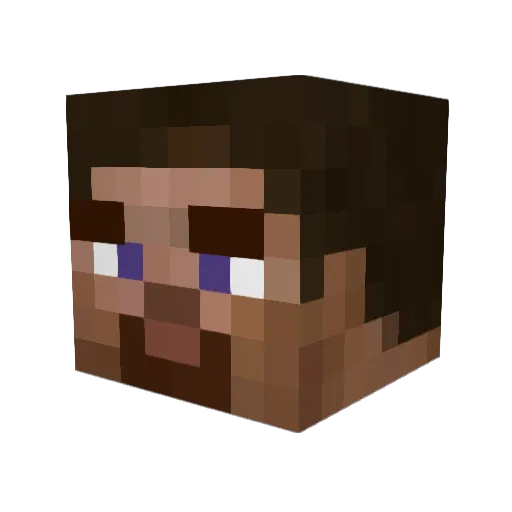 AustinT02 Minecraft avatar head, 3D render
