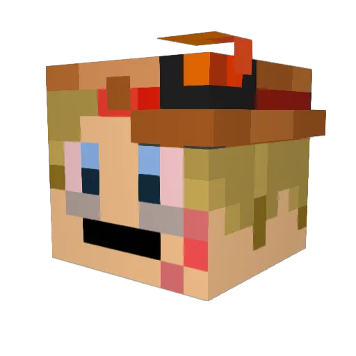 AustinT342 Minecraft avatar head, 3D render