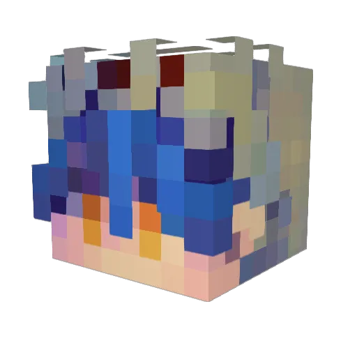 Austin_Aka_ajax Minecraft avatar head, 3D render