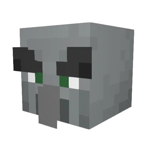 Austincot444 Minecraft avatar head, 3D render
