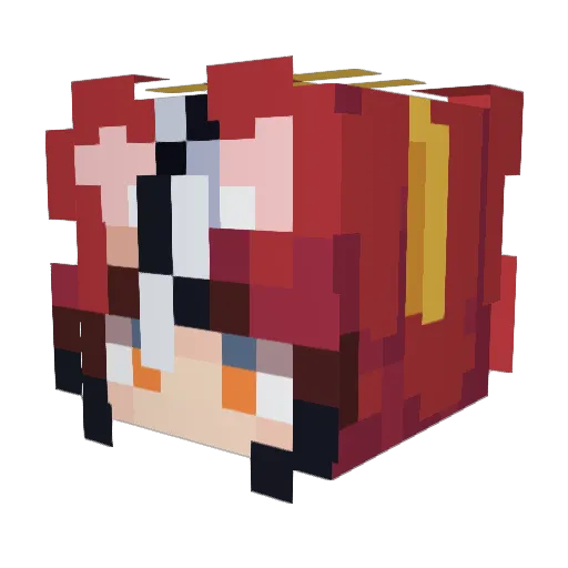Austinx88 Minecraft avatar head, 3D render