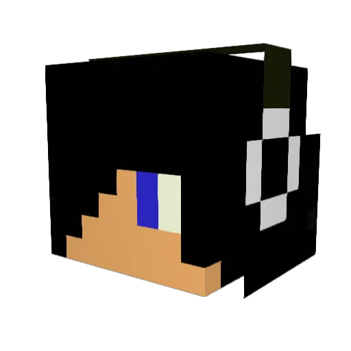 Austra_MC Minecraft avatar head, 3D render