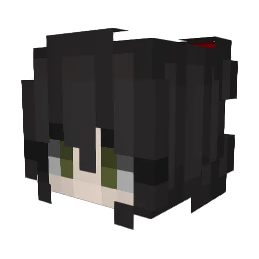 AustralianFemale Minecraft avatar head, 3D render