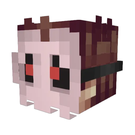 AustrianGaming Minecraft avatar head, 3D render