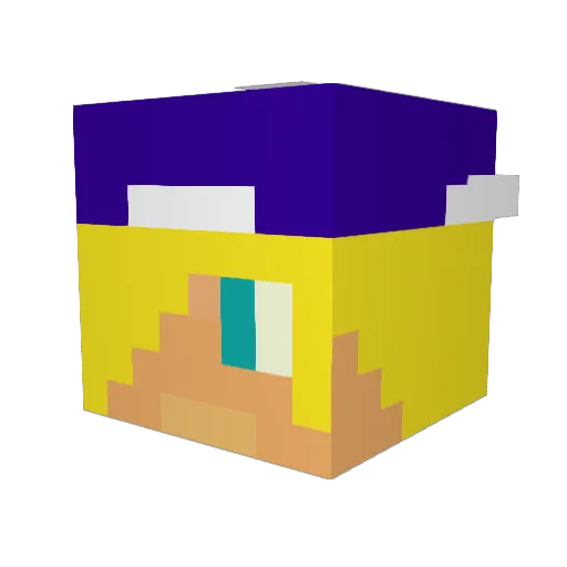 AustrianPride Minecraft avatar head, 3D render