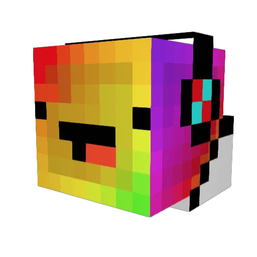 AutLP Minecraft avatar head, 3D render