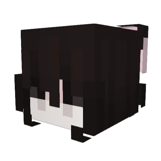 Autdumbb Minecraft avatar head, 3D render