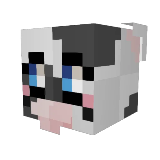 Auterbug Minecraft avatar head, 3D render