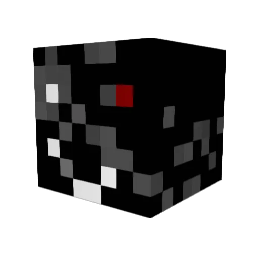 AuthenticLOL Minecraft avatar head, 3D render