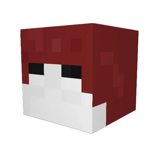 Author26 Minecraft avatar head, 3D render