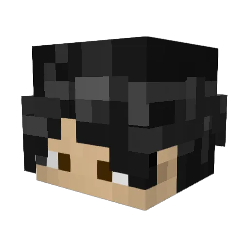 AuthorLin Minecraft avatar head, 3D render