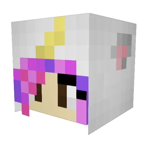 AutistenJesus Minecraft avatar head, 3D render